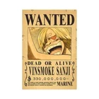 VINSMOKE SANJI | One Piece Poster Manifesto Wanted Dead or Alive | 42 x 28.5 cm