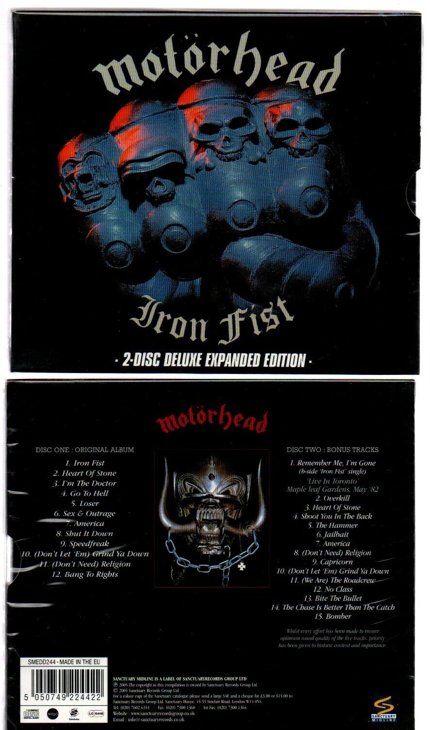 Iron Fist (Deluxe Edition) — Motörhead