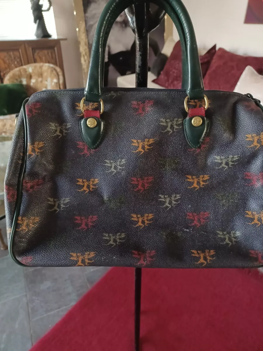 VINTAGE PIERO GUIDI HANDBAG WITH ANGELS, MADE IN ITALY