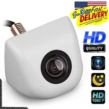White Car Reverse Camera Rear View Backup 170° CMOS HD Night Vision Waterproof
