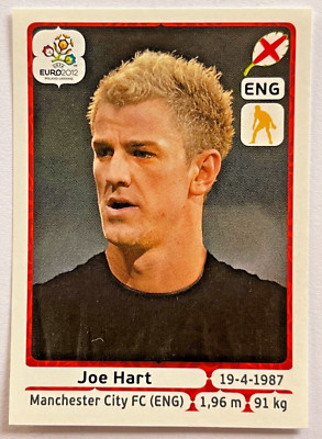 2012 UEFA EURO Poland-Ukraine Panini Sticker #490 JOE HART ENGLAND