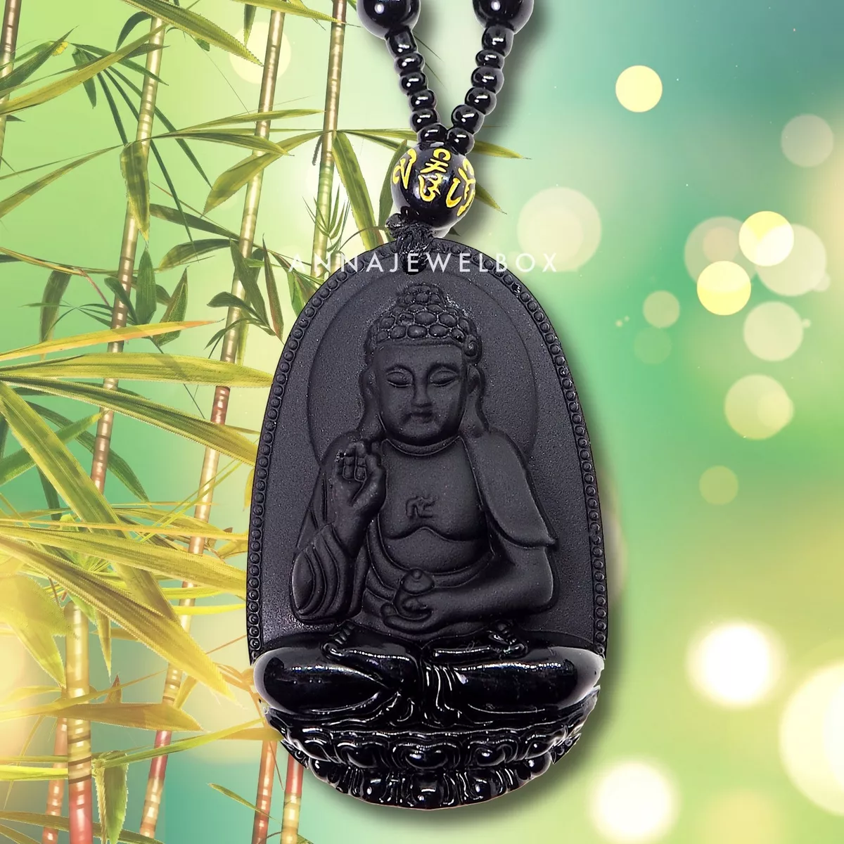 Black Buddha Pendant with 24″ inch Cuban Chain – Urban Fashion Jewelry