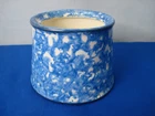 Vintage Stangl Pottery Blue Spongeware Sugar bowl Missing Lid