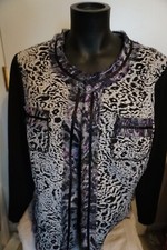 NWOT Chico's Sz 2 Animal Print Long Sleeved Blazer/Top/Jacket Long Sleeve