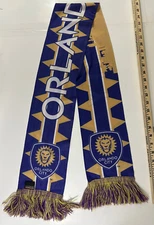 Orlando City Scarf by Ruffneck Feat. Kingston Logo Purple Gold Orlando Health