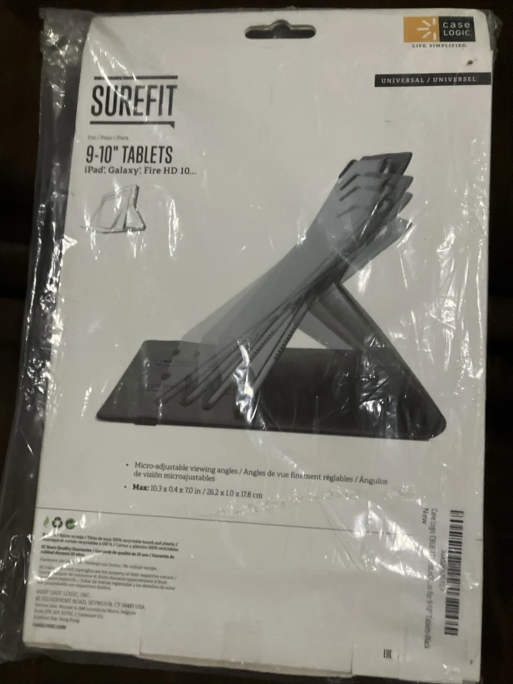 Case Logic 9-10" Surefit Classic Folio Case for Tablets Black - Image 2 of 2