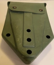 US Military E Tool Entrenching Shovel Vinyl Carrier Green Cover Used Alice