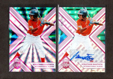 (2x) 2018 Panini Elite / Aspirations Auto JONATHAN BAUTISTA (RC) 006/100  [Mint]