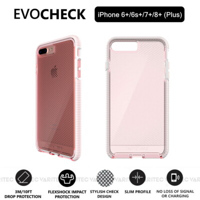 Original Tech21 EvoCheck Gel Silikon Hülle Rückseite Abdeckung für iPhone 6+ 6S Plus 7+ 8+