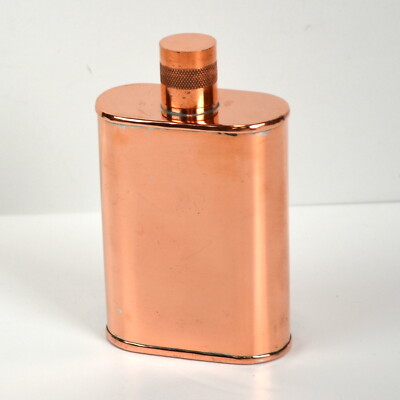 JACOB BROMWELL Vermonter Tin Lined Copper Flask - 9oz.