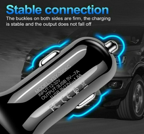 3 4 5 Port USB Fast Car Charger Adapter For iPhone Samsung Android Cell Phone LG - Picture 46 of 64