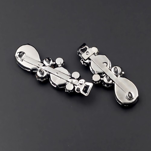 1 Pair DIY Crystal Hook and Eye Clasp Button Fastener Sewing Craft Decorative - Picture 4 of 12