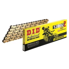 D.I.D. DZ Non O-Ring Chain Gold & Black 520-114 KTM 125 Enduro 1986 - 1987