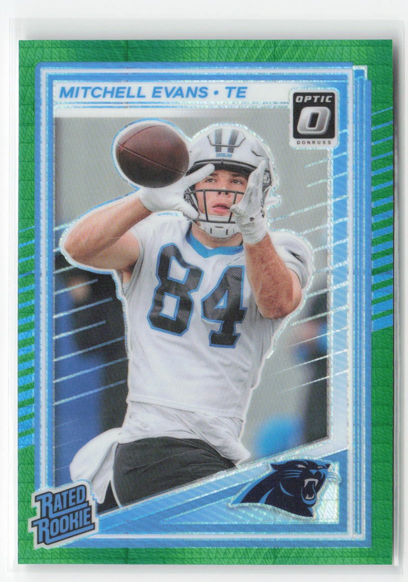 2025 Donruss Optic #254 Mitchell Evans Green Hyper