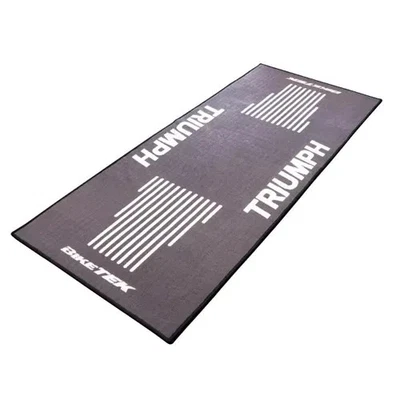 BIKETEK TRIUMPH GARAGE MAT WORKSHOP GREY 190X80CM OIL WATER RESISTANT NONE SLIP
