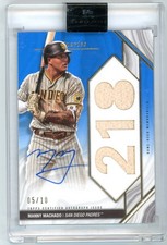 2022 Topps Luminaries Manny Machado Home Run Kings Auto Patch Relic /10 Padres