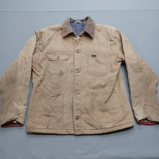 Vintage Key Imperial Jacket Mens 40 Reg Duck Canvas Blanket Lined Chore Coat 80s