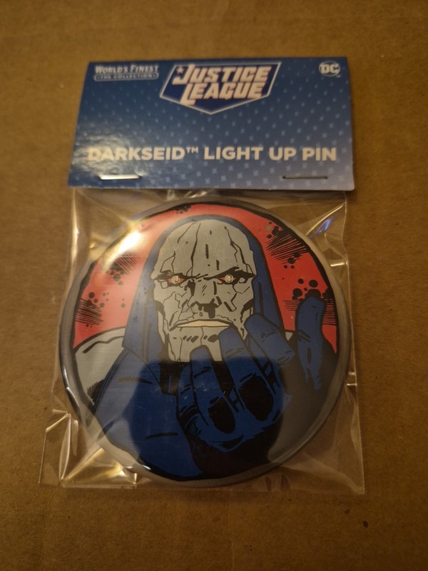 Darkseid Light Up Pin