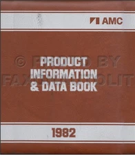 1982 AMC Data Book and Color and Upholstery Album Product Information Options