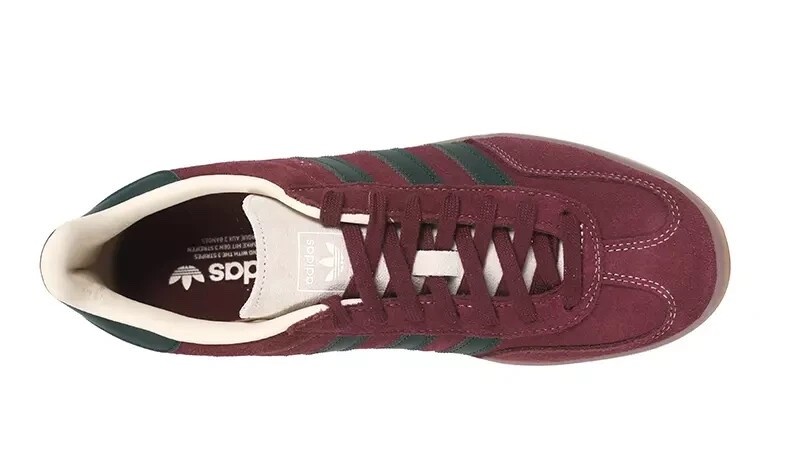 Size 10.5 - adidas Gazelle Indoor Shadow Red Green for sale  display picture 1