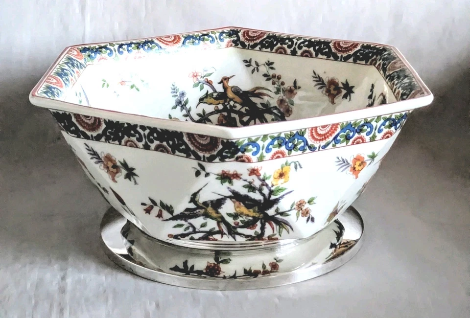 TÉTARD FRÈRES Coupe En Porcelaine de Limoges et Argent Massif Poinçon Minerve - Photo 3/4