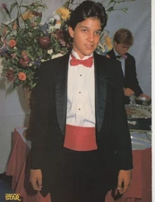 Ralph Macchio tuxedo pinup David Bowie singing picture photo Tiger Beat Star pix