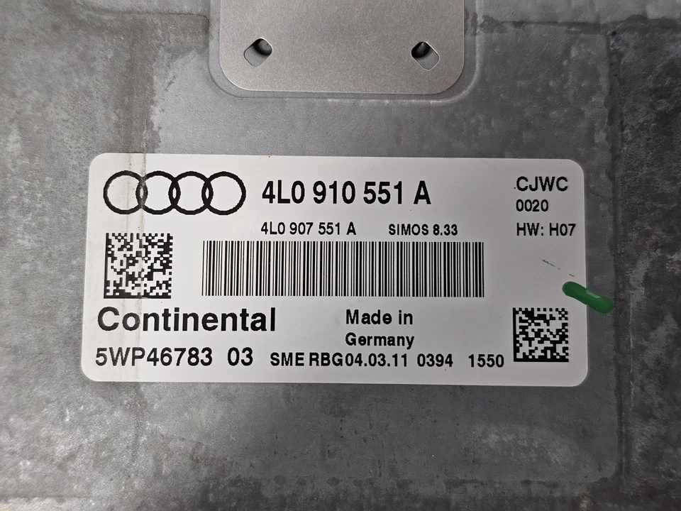 Audi Q7 2011 ECU ECM módulo de control del motor 3,0 V6 supercargador 410 910 551 A Foto 2 de 4