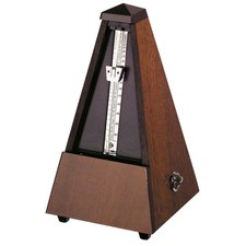 WITTNER wooden metronome finest Walnut matte finish H22cm Clockwork  WIT-814m