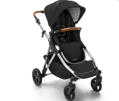 Mockingbird Single-To-Double Stroller 2.0 easy one-hand fold Black Windowpane