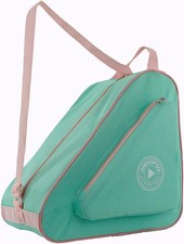 Skate Bag for Ice, Inline, Roller  Quad Skates - Kids  Adults Mint/Pink