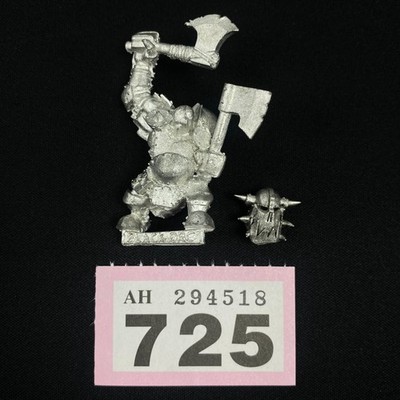 BLACK Orc Mit 2 Hand Waffen Warhammer Fantasy Die Alten Welt Orks 6. Ed WFB