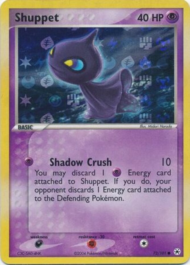 Damaged Shuppet - 72/101 - Common - Reverse Holo Pokemon Hidden Legends