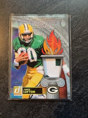 2025 Donruss Passing The Torch #PTJ-CAR /49 Packers James Lofton Matthew Golden