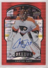 2020-21 Upper Deck Allure Red Rainbow Auto Carter Hart #12 Auto 0zu