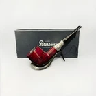 Peterson Pipe Red Silver Spigot 107 Fishtail NEW & BOXED