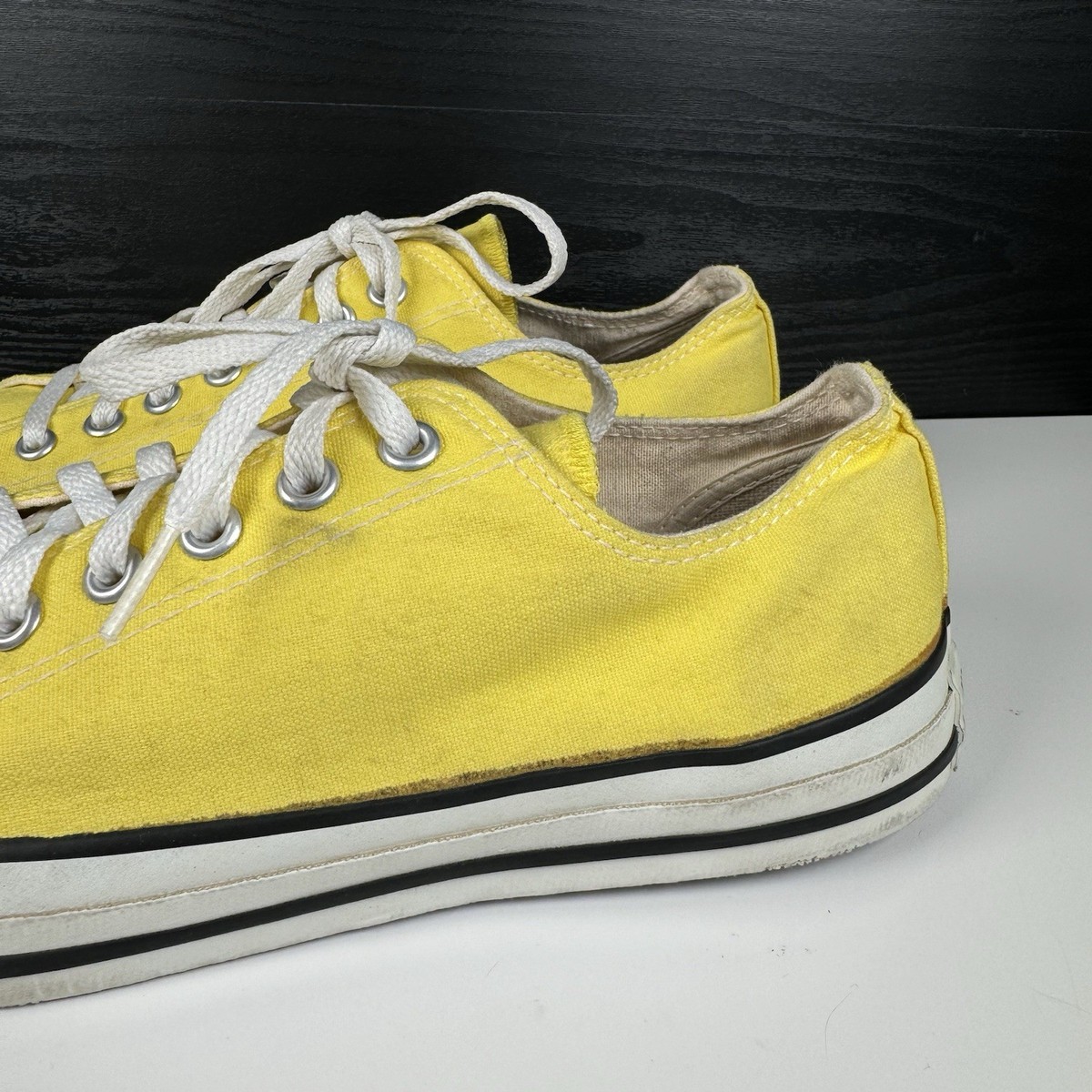 VTG 90s Converse Chuck Taylor All-Star Made In USA Yellow