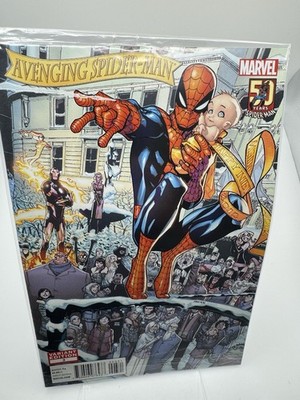 Marvel Comic Avenging Spider-Man #1 (2011) Baby Variant | 50 Years Cover