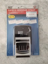 COSCO 2000 Plus DATE & MESSAGE STAMP 4 in 1 NEW SEALED