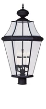 Livex Lighting 2368-04 Georgetown 4 Light 29 inch Black Outdoor Post Top Lantern