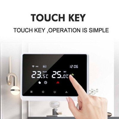 Kabellos Funk-Thermostat Smart Raumthermostat WIFI für Gastherme Wasserboiler DE