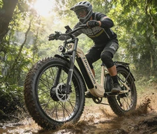 NEW 26" Electric Mountain Bike 2000W 48V 17.5Ah Fat Tire E-Bike Hydraulic Brakes