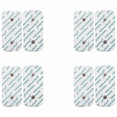 8x Elektroden Pads für Compex Muskelstimulator - Dual Stud TENS/EMS Pads