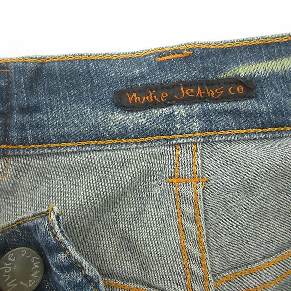 NUDIE JEANS × EDITION Low Slim Jim Denim Pants Indigo Blue Men’s 30