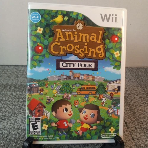 Animal Crossing City Folk (Nintendo Wii) Complete with Manual And Inserts CIB