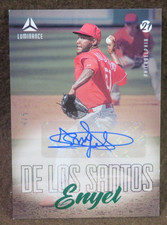 13547 2021 LUMINANCE AUTOGRAPH ENYEL DE LOS SANTOS #LAES GREEN 4/5