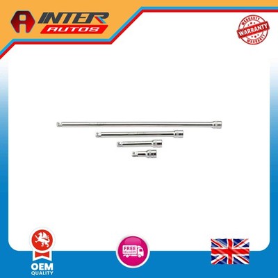 Draper Expert Wobble Extension Bar Set, 1-2'' Sq. Dr., Micro Satin Chrome (4 Piec