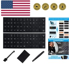English Keyboard Stickers, 5 in 1 Replacement English Keyboard Letters Stick...