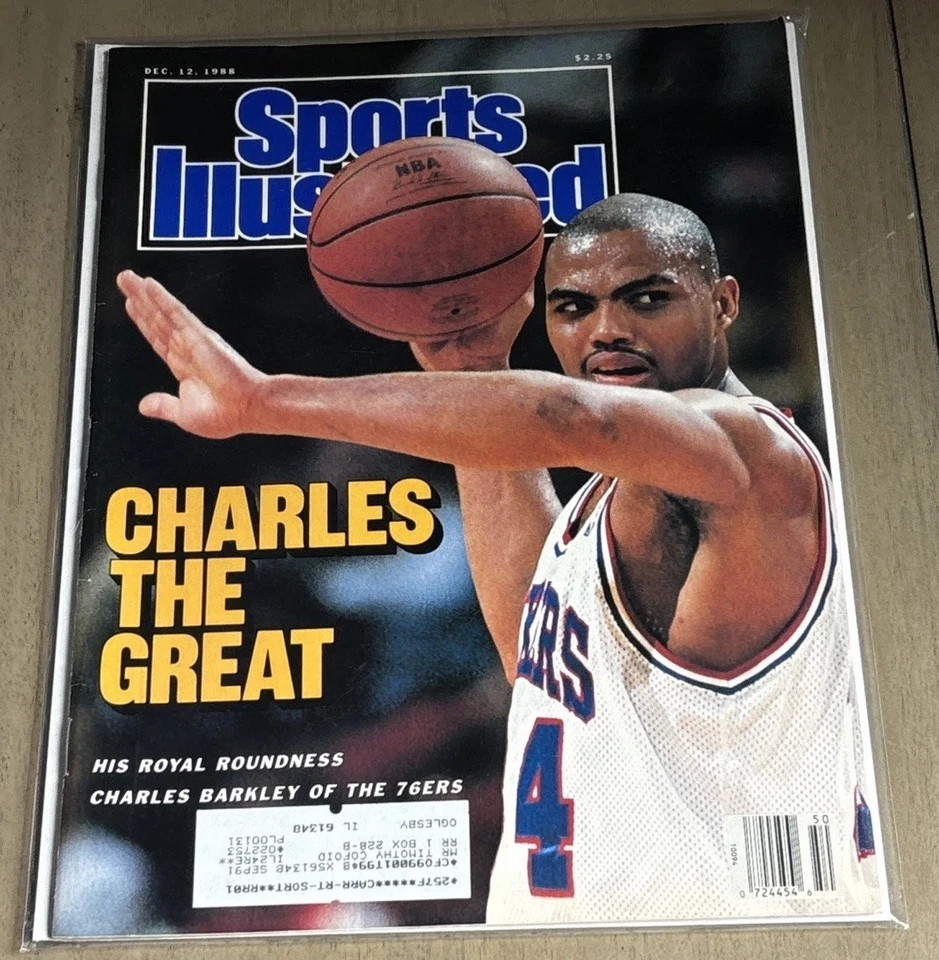Charles Barkley - Philadelphia 76ers Sports Illustrated - December 12, 1988 - Image 1 of 1
