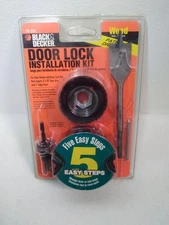Black & Decker Door Lock Installation Kit, 79-352 for Wood Doors Tool Kit - NEW