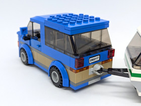 LEGO City 60117  Van & Caravan Complete with Minifigures and instructions